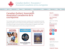 Tablet Screenshot of canadianquilter.com